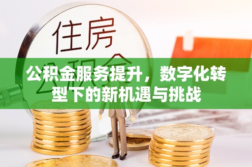 锦屏公积金服务提升，数字化转型下的新机遇与挑战