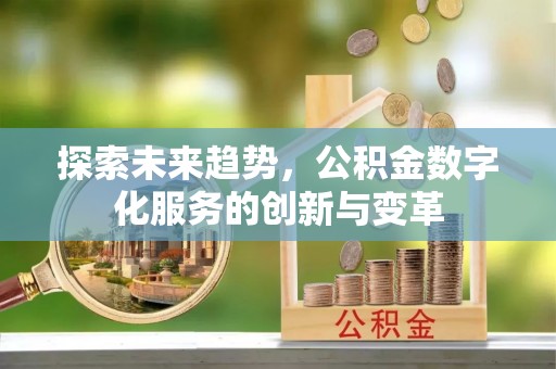 锦屏探索未来趋势，公积金数字化服务的创新与变革